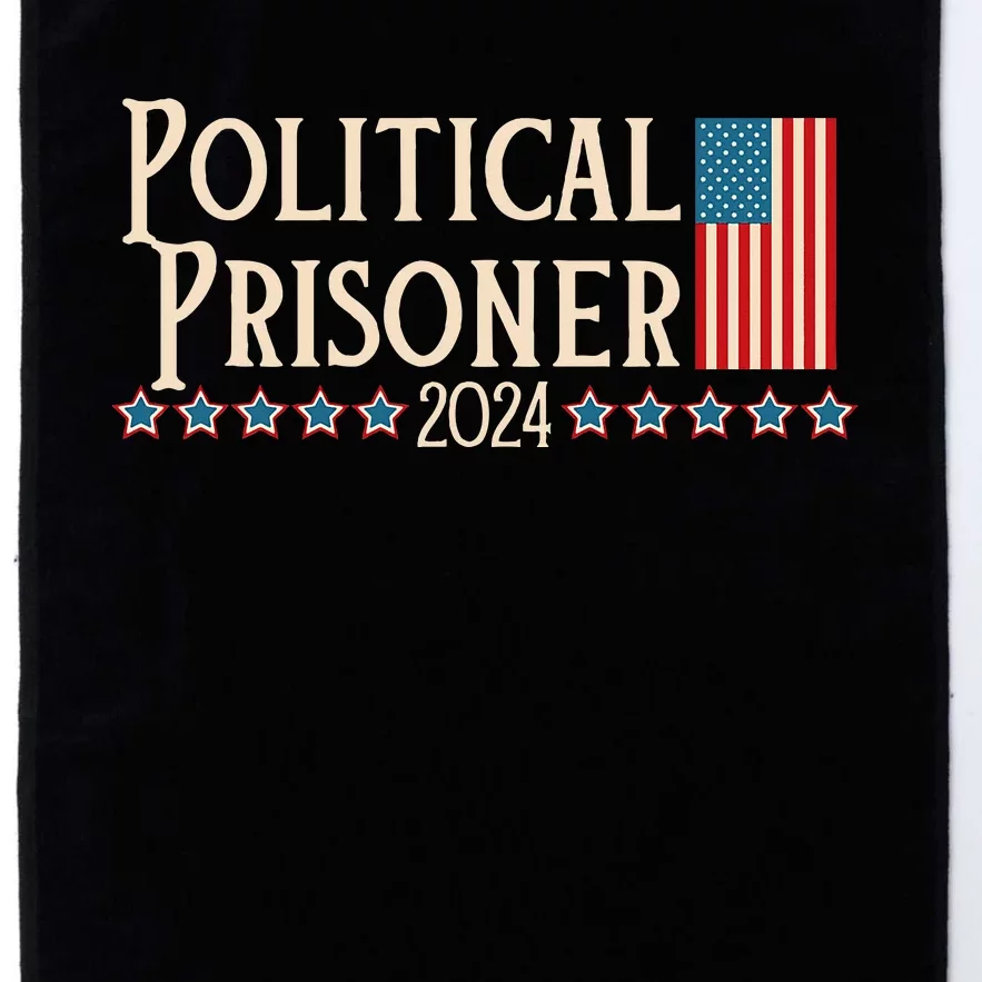 Political Prisoner 2024 Vote Trump November 5 American Flag Platinum Collection Golf Towel