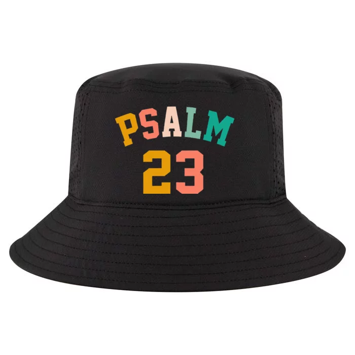 Pastel Psalm 23 Retro Christian  Christian Bible Cool Comfort Performance Bucket Hat