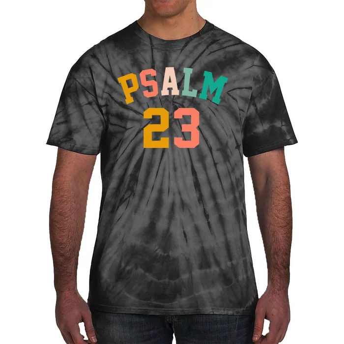 Pastel Psalm 23 Retro Christian  Christian Bible Tie-Dye T-Shirt