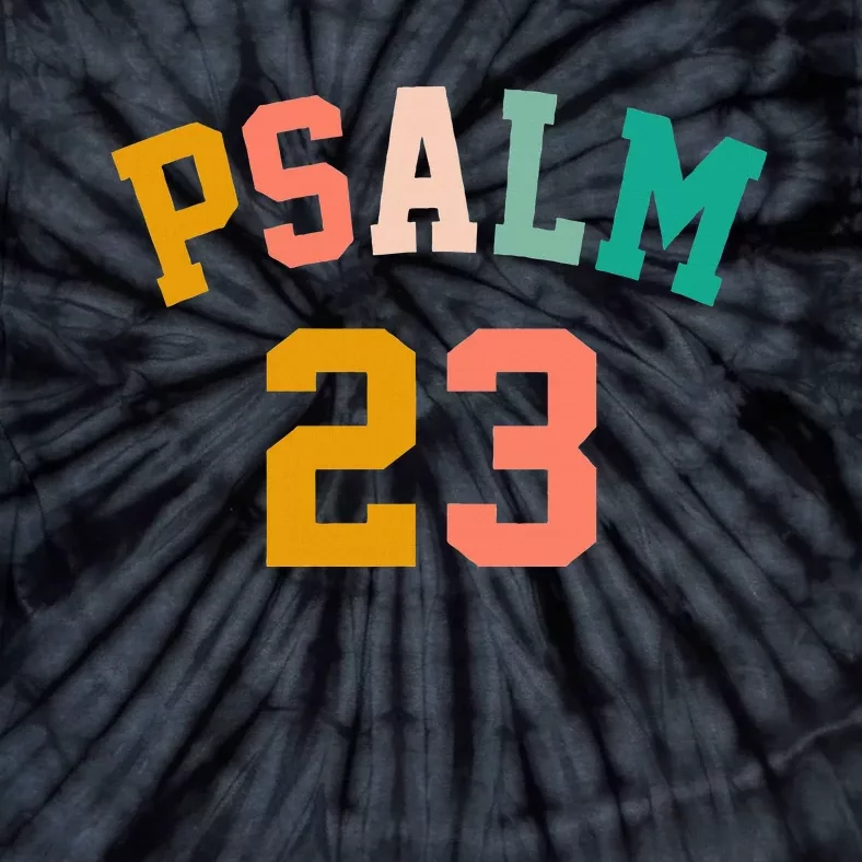 Pastel Psalm 23 Retro Christian  Christian Bible Tie-Dye T-Shirt