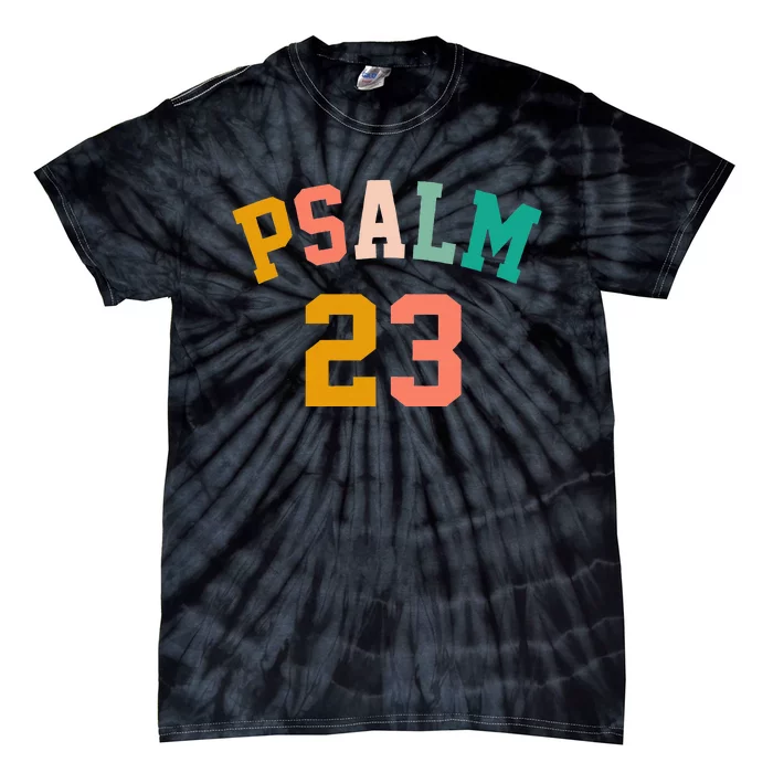 Pastel Psalm 23 Retro Christian  Christian Bible Tie-Dye T-Shirt