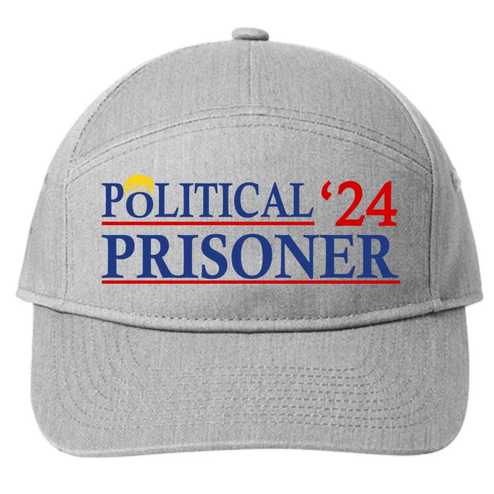 Political Prisoner 2024 Vote Trump November 5 American Flag 7-Panel Snapback Hat