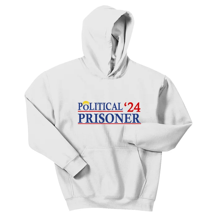 Political Prisoner 2024 Vote Trump November 5 American Flag Kids Hoodie