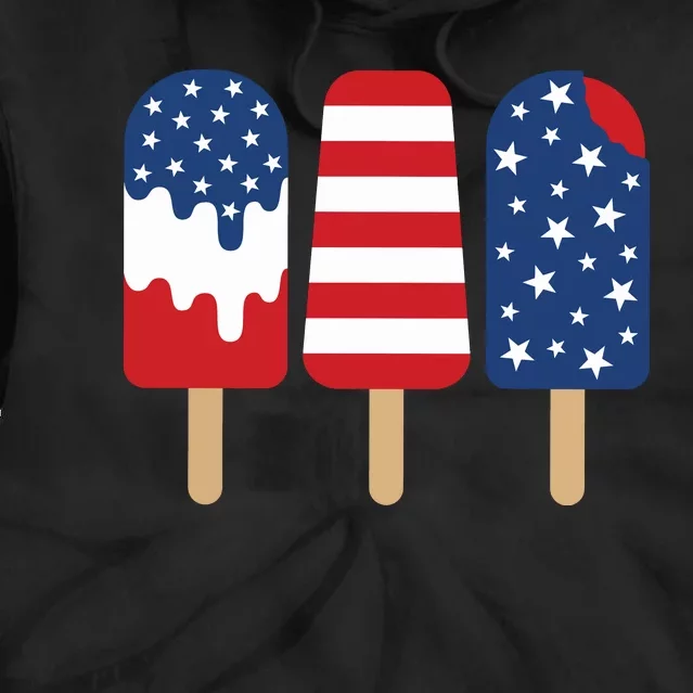 Patriotic Popsicle 4th Of July Family Tie Dye Hoodie