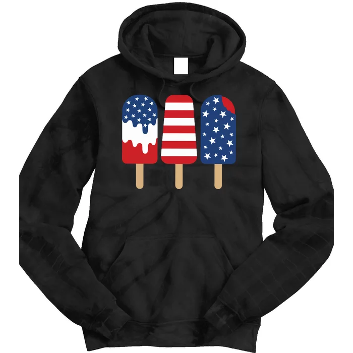 Patriotic Popsicle 4th Of July Family Tie Dye Hoodie