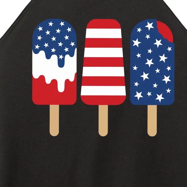 Patriotic Popsicle 4th Of July Family Women’s Perfect Tri Rocker Tank