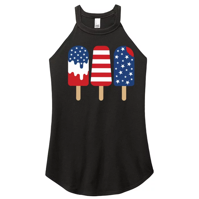 Patriotic Popsicle 4th Of July Family Women’s Perfect Tri Rocker Tank