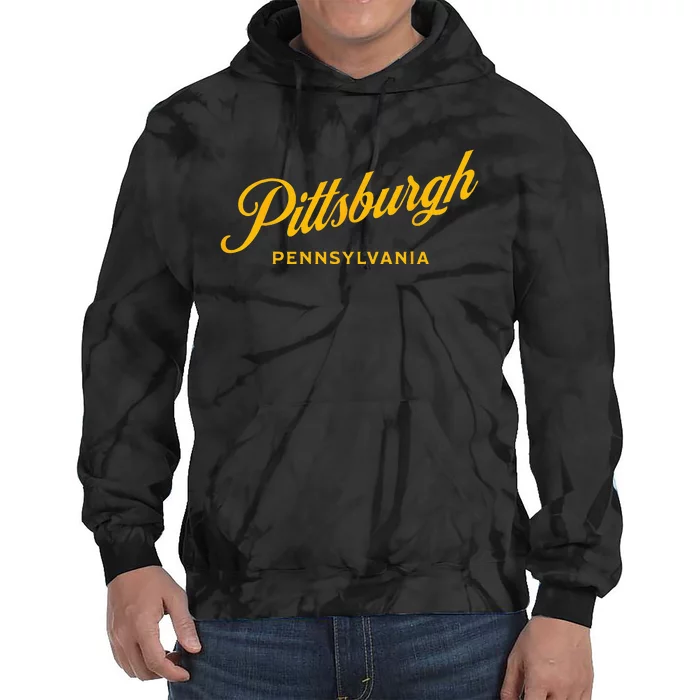 Pittsburgh Pennsylvania 412 Home Steel City Vintage Tie Dye Hoodie