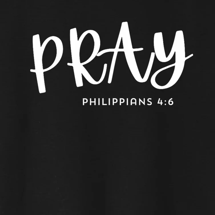 Pray [Philippians 46] Women's Crop Top Tee