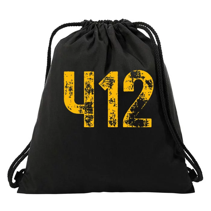 Pittsburgh Pennsylvania 412 Steel City Home Pride Drawstring Bag