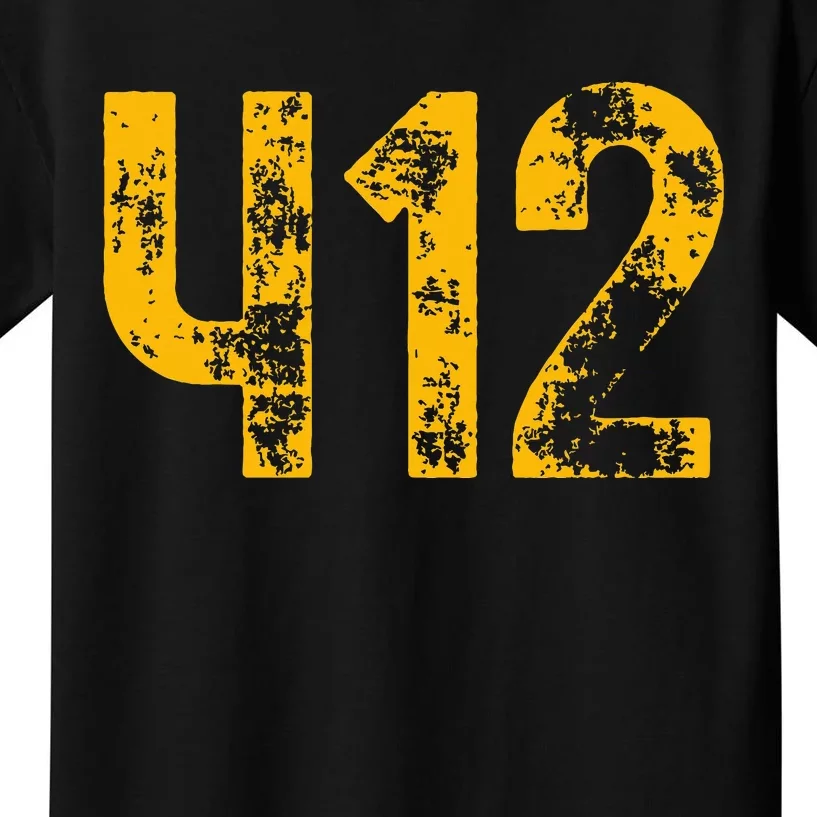 Pittsburgh Pennsylvania 412 Steel City Home Pride Kids T-Shirt