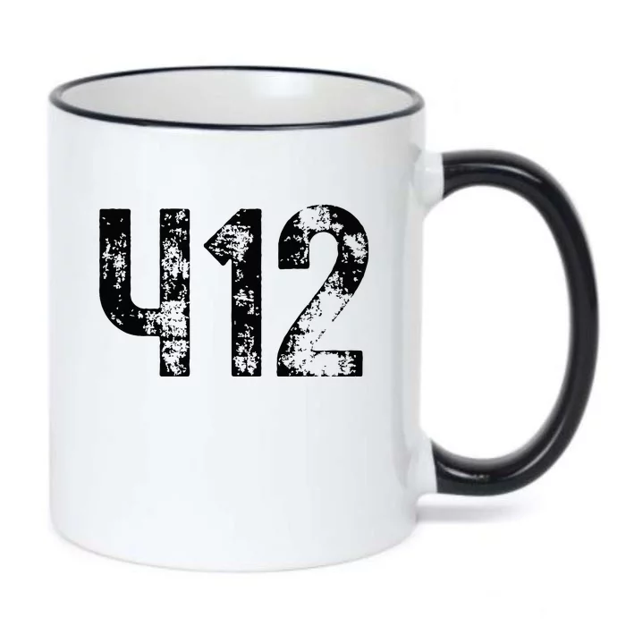 Pittsburgh Pennsylvania 412 Steel City Home Pride Black Color Changing Mug