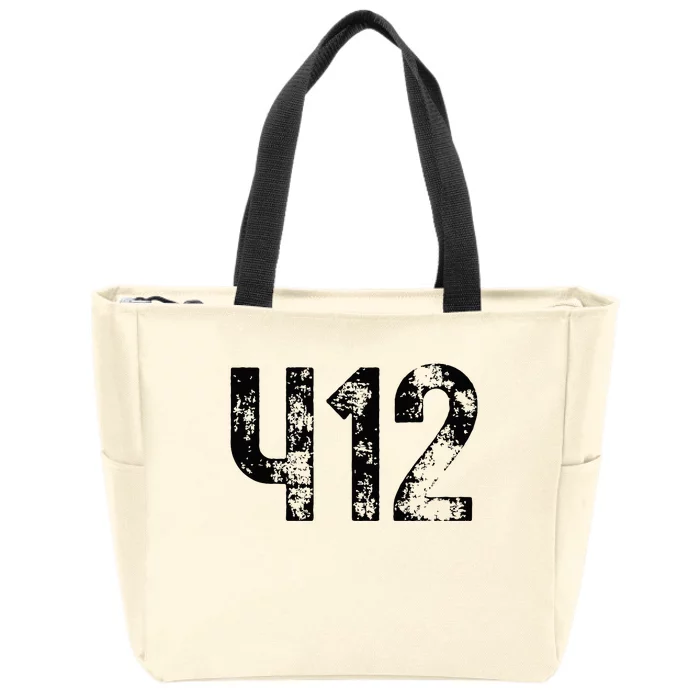 Pittsburgh Pennsylvania 412 Steel City Home Pride Zip Tote Bag