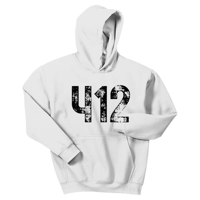 Pittsburgh Pennsylvania 412 Steel City Home Pride Kids Hoodie