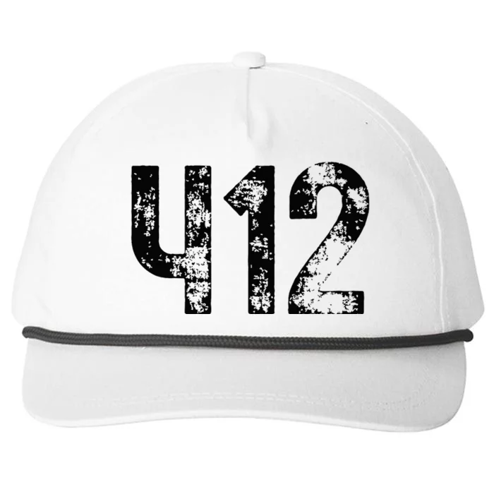 Pittsburgh Pennsylvania 412 Steel City Home Pride Snapback Five-Panel Rope Hat