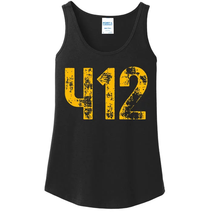 Pittsburgh Pennsylvania 412 Steel City Home Pride Ladies Essential Tank