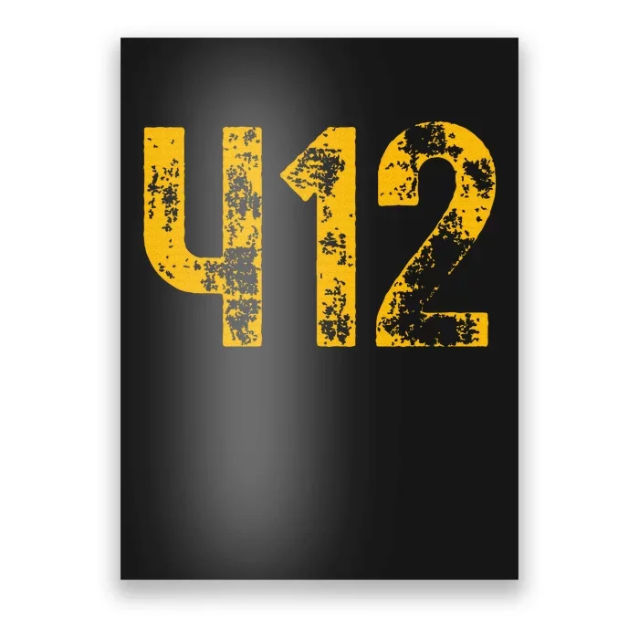 Pittsburgh Pennsylvania 412 Sl City Home Pride Poster