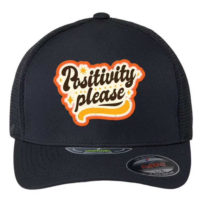 Positivity Please Flexfit Unipanel Trucker Cap