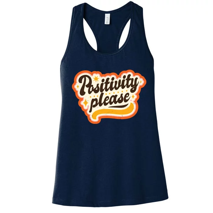 Positivity Please Women's Racerback Tank