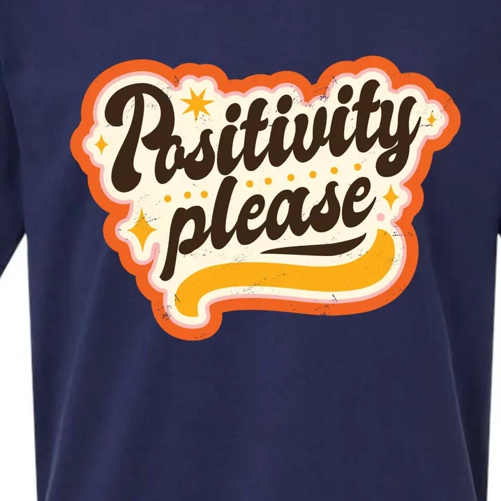 Positivity Please Sueded Cloud Jersey T-Shirt