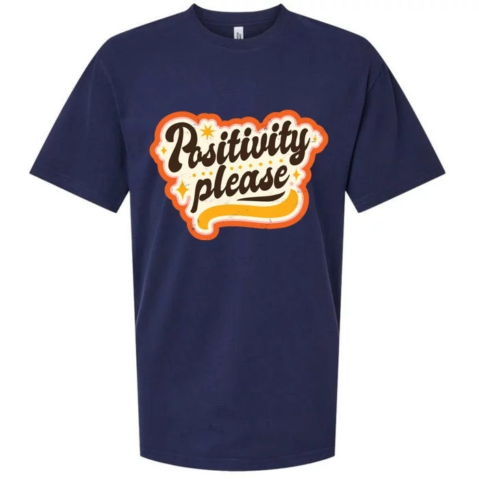 Positivity Please Sueded Cloud Jersey T-Shirt