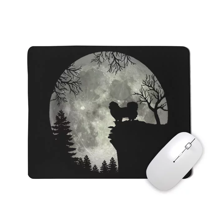 Pekingese Pekinese And Moon Halloween Mousepad