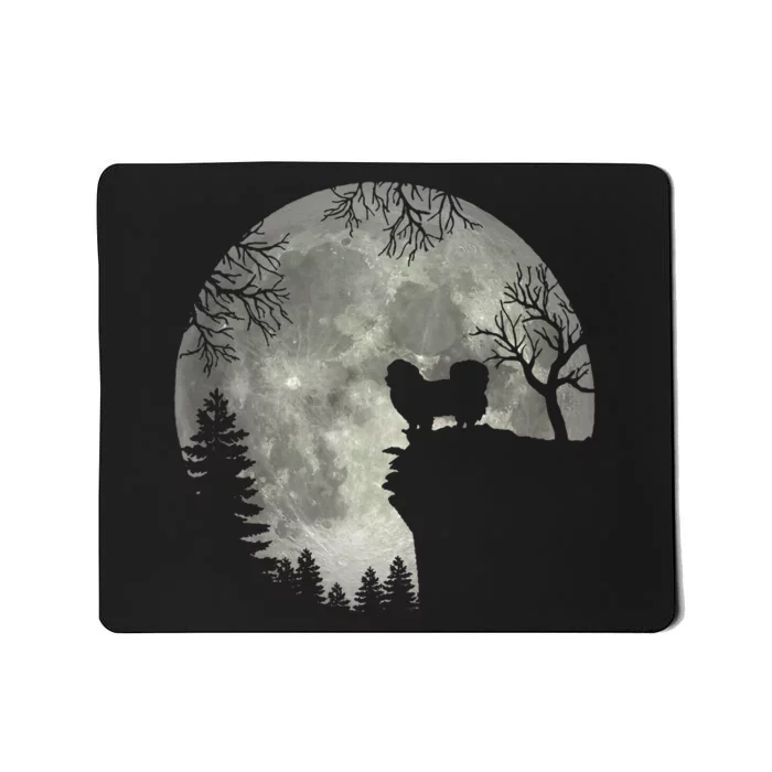 Pekingese Pekinese And Moon Halloween Mousepad