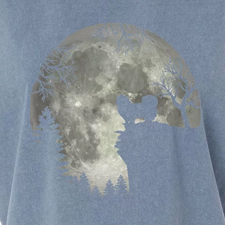 Pekingese Pekinese And Moon Halloween Garment-Dyed Women's Muscle Tee