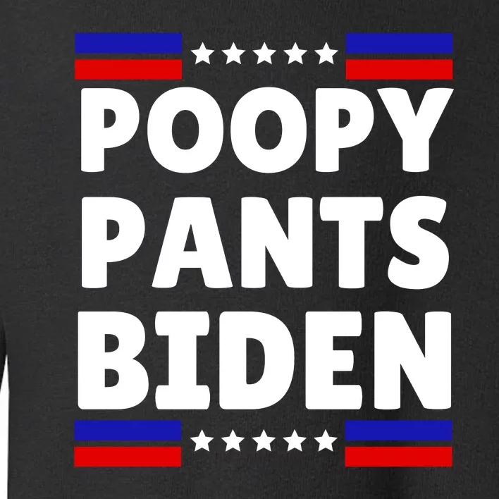 Poopy Pants Anti Biden Bathroom Accident Trump 2024 Election Toddler Sweatshirt