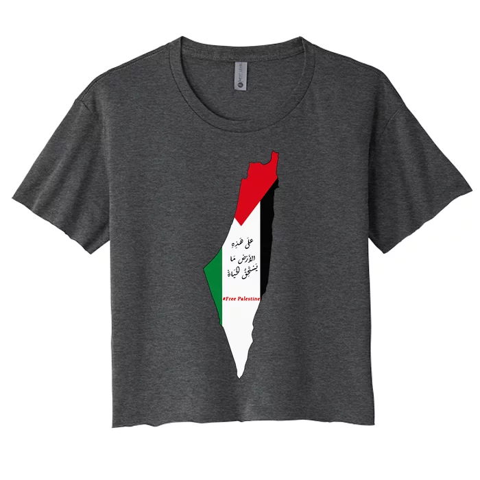 Palestine Women's Crop Top Tee