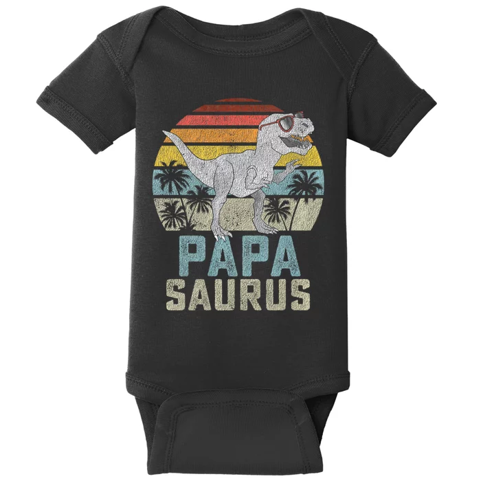 Papasaurus Baby Bodysuit