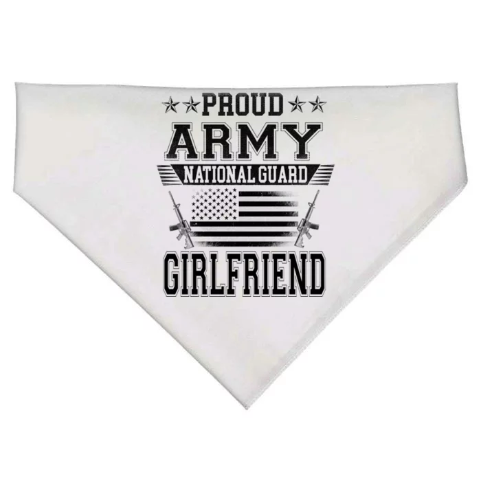 Proud Patriotic Army National Guard Friend Usa Flag Great Gift USA-Made Doggie Bandana