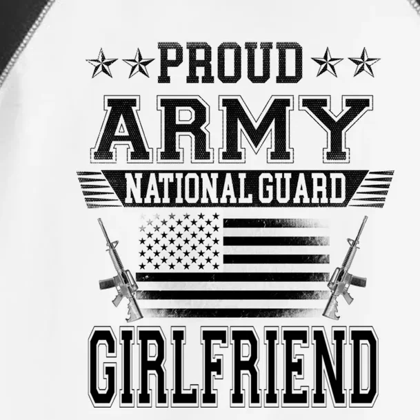 Proud Patriotic Army National Guard Friend Usa Flag Great Gift Toddler Fine Jersey T-Shirt