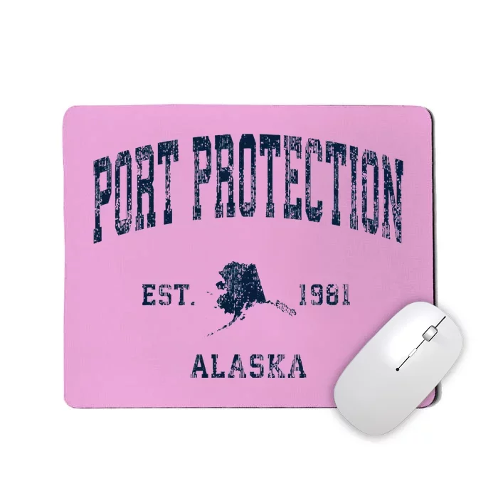 Port Protection Alaska Ak Vintage Athletic Mousepad