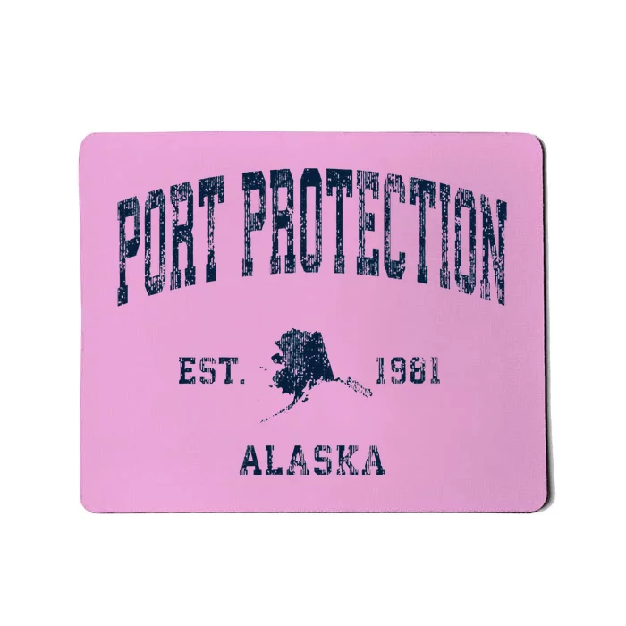 Port Protection Alaska Ak Vintage Athletic Mousepad