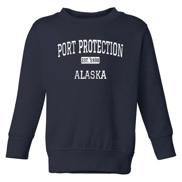 Port Protection Alaska AK Vintage Toddler Sweatshirt