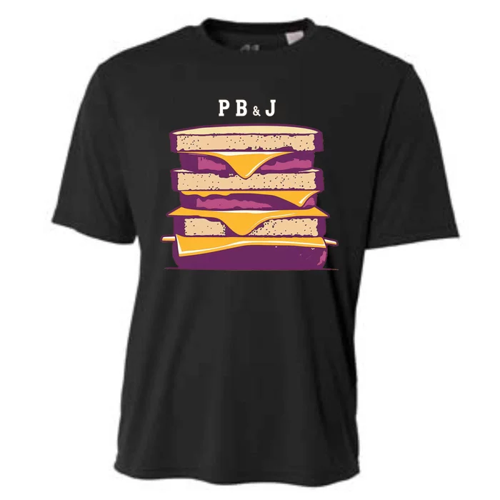 Pretty Pb And J Sandwich With Creamy Peanut Butter And Jelly Cute Gift Cooling Performance Crew T-Shirt