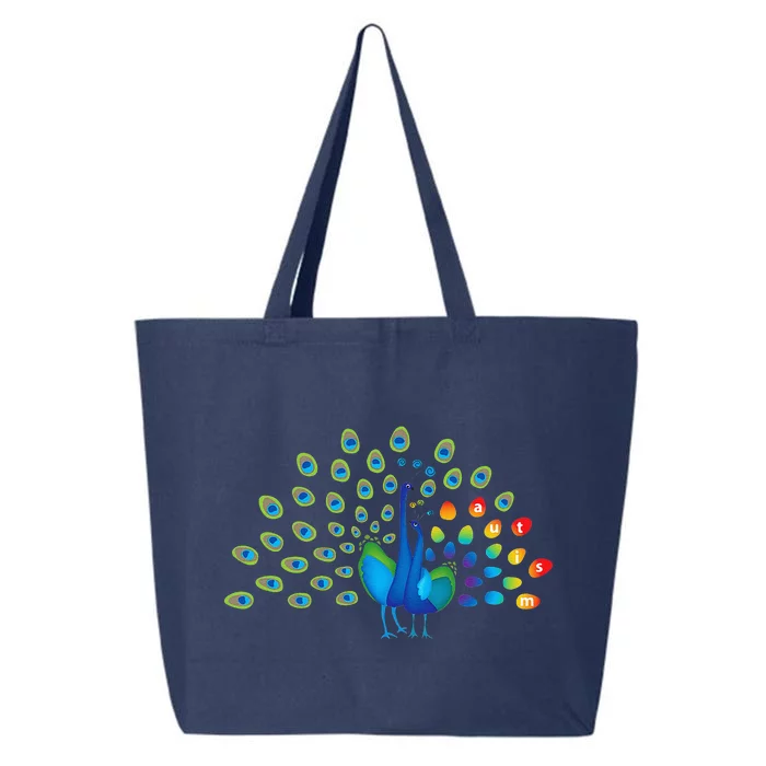 Proud Peacock Autism Awareness 25L Jumbo Tote