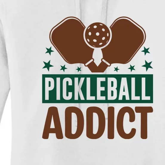 Paddles Pickleball Addict Gift For Player Team Sport Women's Pullover Hoodie