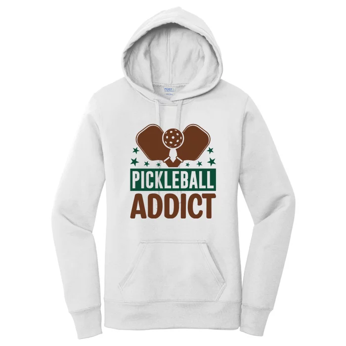 Paddles Pickleball Addict Gift For Player Team Sport Women's Pullover Hoodie