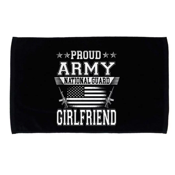 Proud Patriotic Army National Guard Friend Usa Flag Great Gift Microfiber Hand Towel