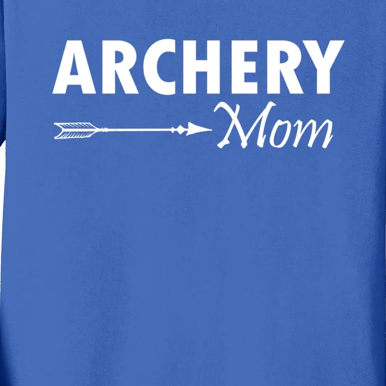 Proud Parent Archery Mom Meaningful Gift Kids Long Sleeve Shirt