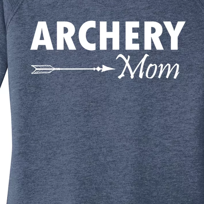 Proud Parent Archery Mom Meaningful Gift Women's Perfect Tri Tunic Long Sleeve Shirt