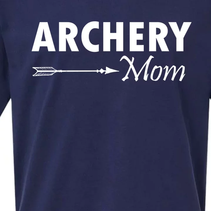 Proud Parent Archery Mom Meaningful Gift Sueded Cloud Jersey T-Shirt