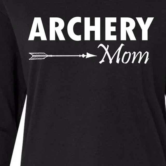 Proud Parent Archery Mom Cool Gift Womens Cotton Relaxed Long Sleeve T-Shirt