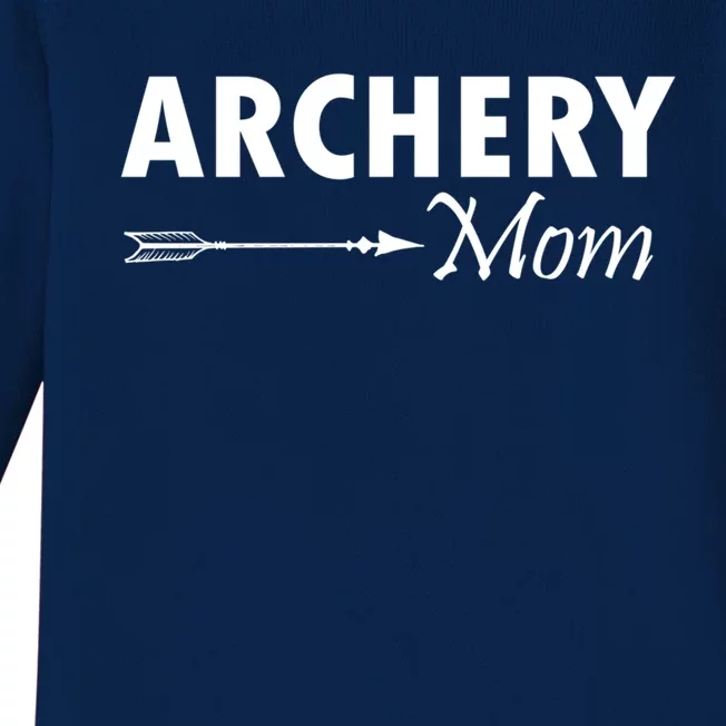 Proud Parent Archery Mom Cool Gift Baby Long Sleeve Bodysuit