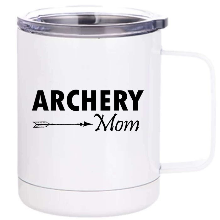 Proud Parent Archery Mom Cool Gift Front & Back 12oz Stainless Steel Tumbler Cup