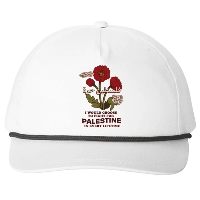 Palestine Snapback Five-Panel Rope Hat