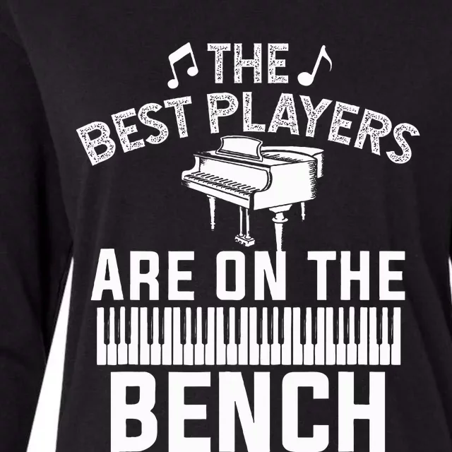 Piano Player Art Musician Orchestra Teacher Womens Cotton Relaxed Long Sleeve T-Shirt