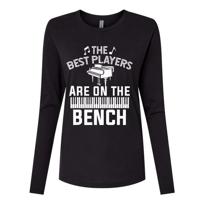 Piano Player Art Musician Orchestra Teacher Womens Cotton Relaxed Long Sleeve T-Shirt